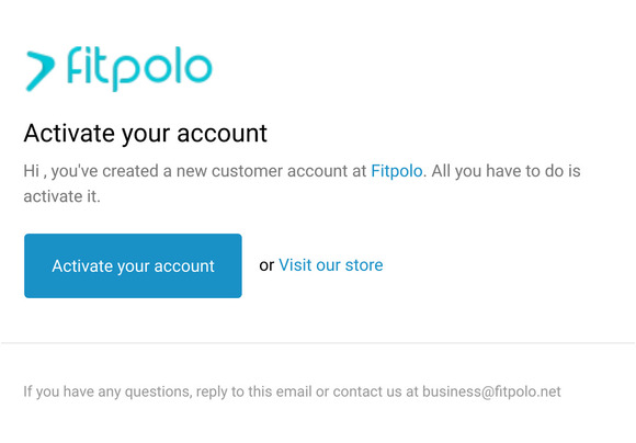 Customer account activation