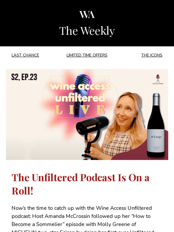 Wine Access Unfiltered—and Better than Ever! Milled
