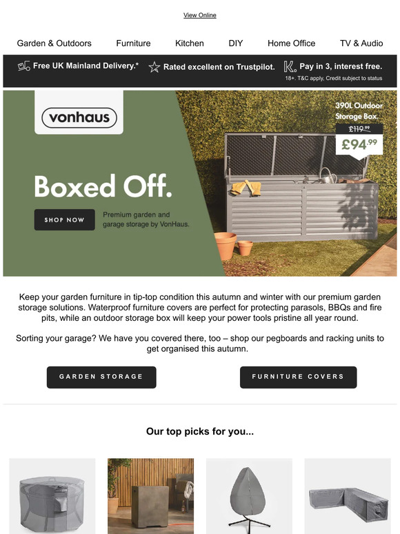🍂 Autumn Organizing: Get your garden storage sorted today!