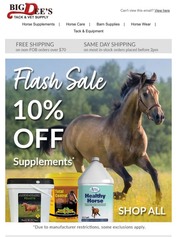 Supplement FLASH SALE - 2 days only!