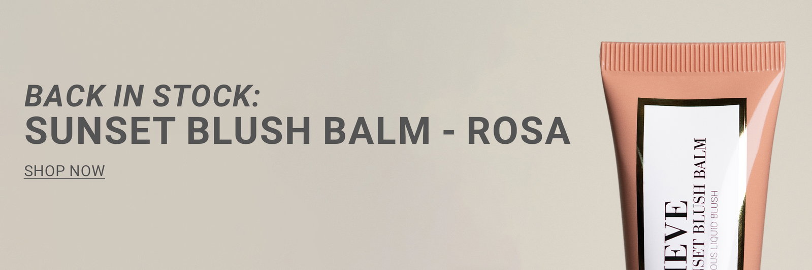 Back in Stock: Sunset Blush Balm - Rosa