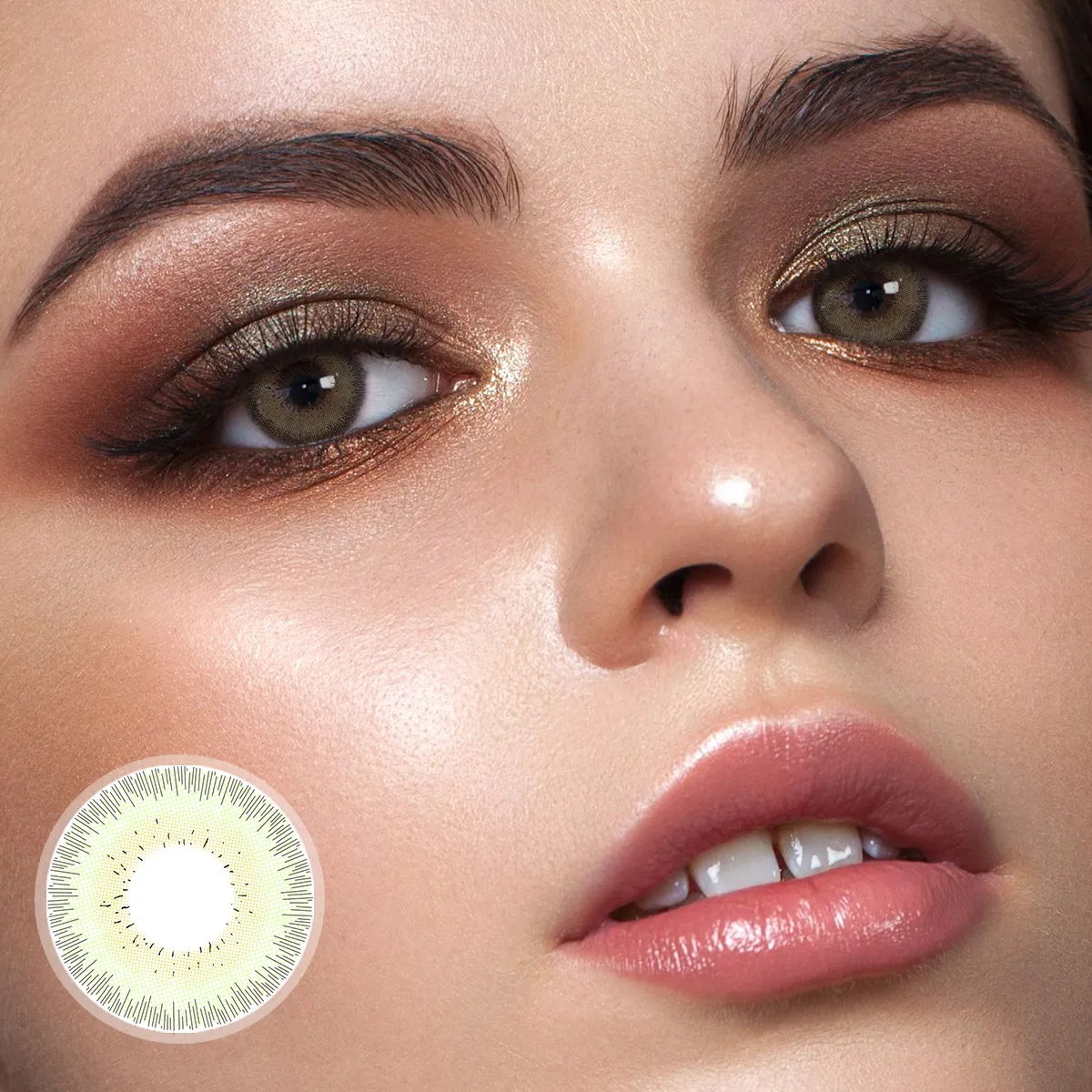[US Warehouse] Fantasy Silky Green Prescription Monthly Colored Contacts