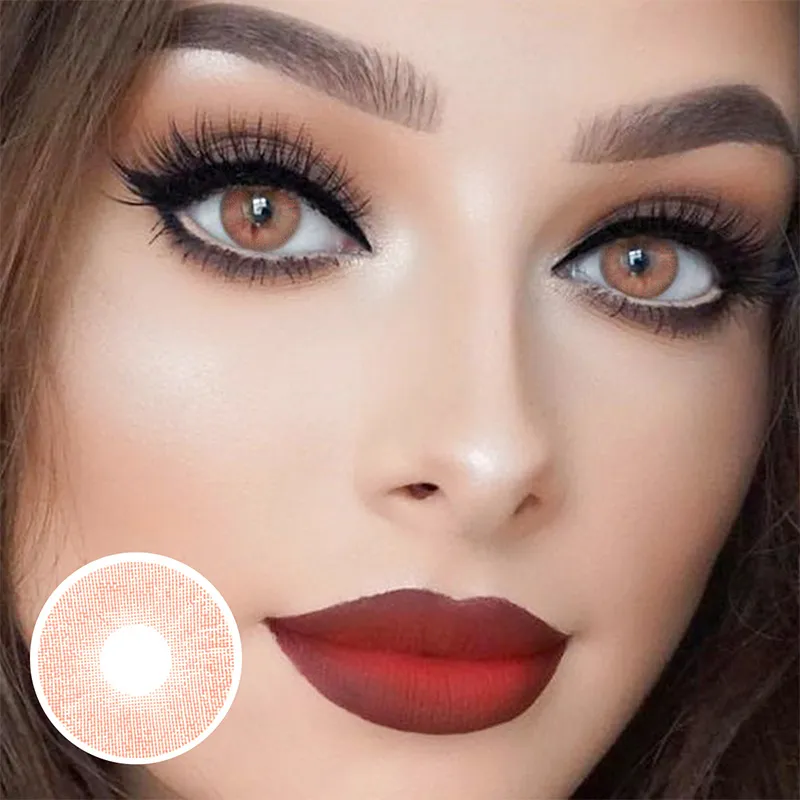 Lemon Chestnut Hazel Prescription Yearly Colored Contacts