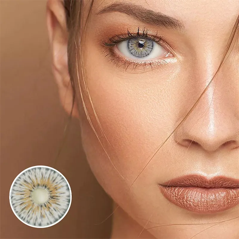 [US Warehouse] New York Gogh Grey Prescription Monthly Colored Contacts
