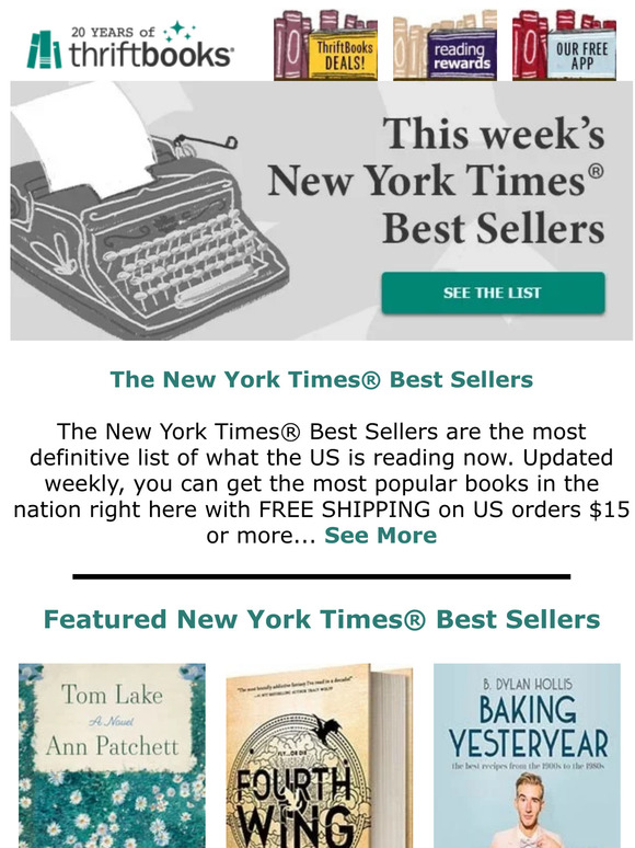 The New York Times® Best Sellers