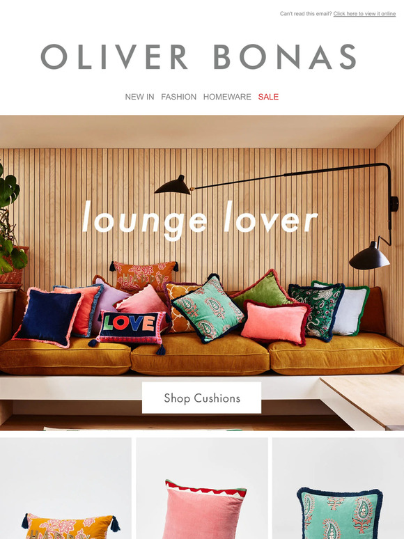 Oliver Bonas Ltd Our new colourful cushions have arrived Milled