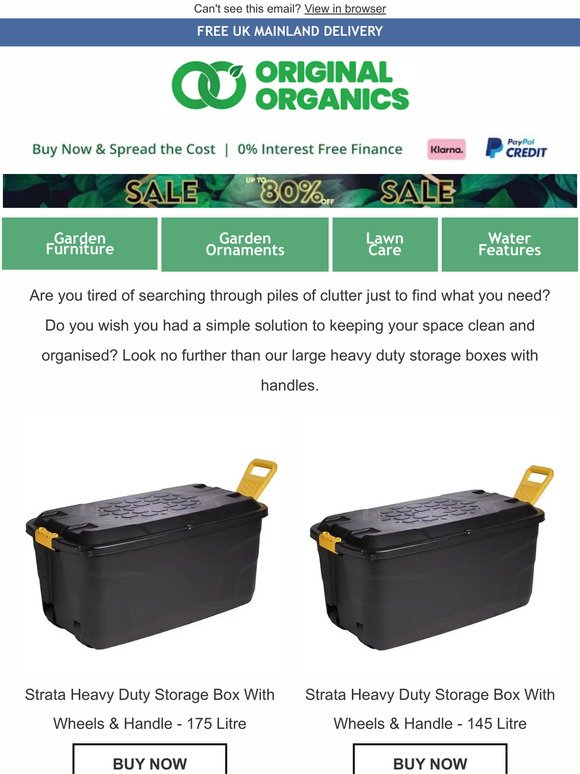 Declutter Your Life with Our New Heavy Duty Storage Boxes