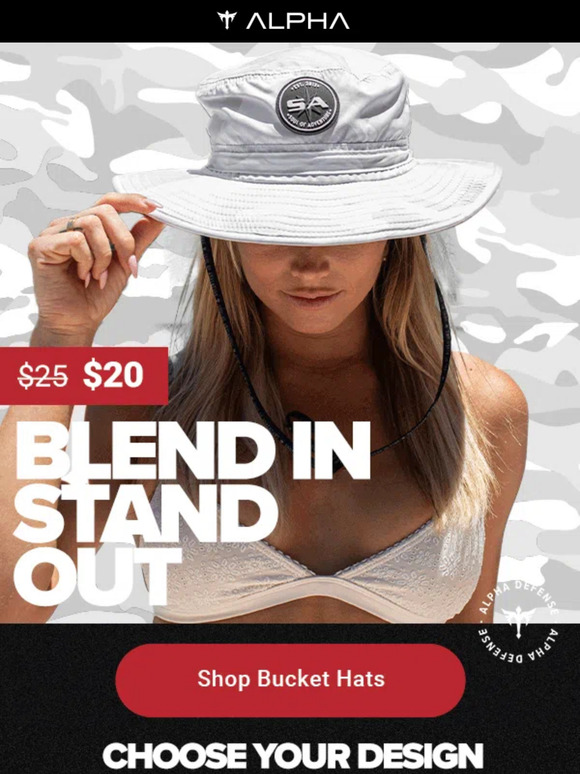 Performance Bucket Hats ONLY $20