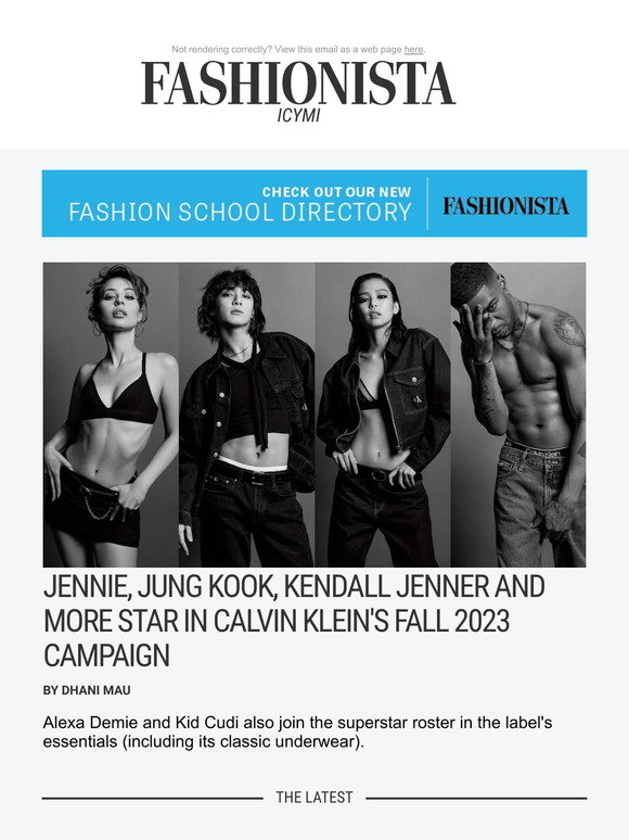 Jennie, Jung Kook, Kendall Jenner and More Star in Calvin Klein's Fall 2023  Campaign - Fashionista