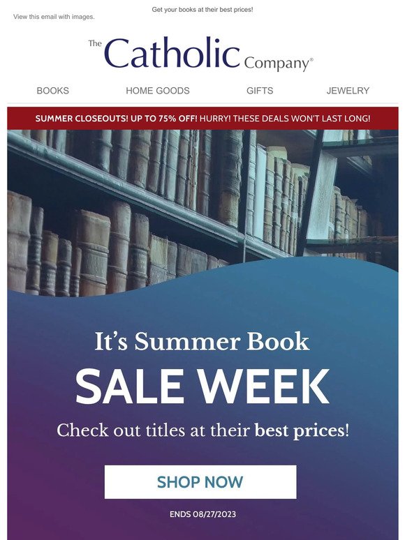 It's Summer Book Sale Week!