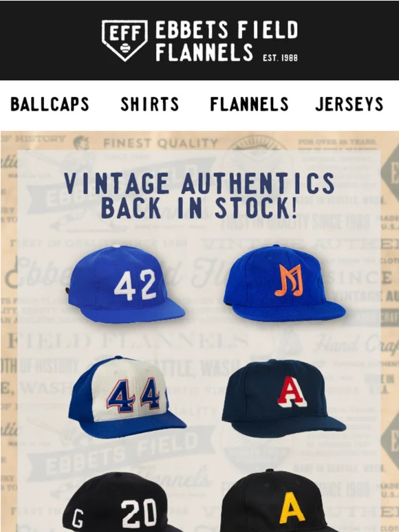 Ebbets Field Flannels News and History