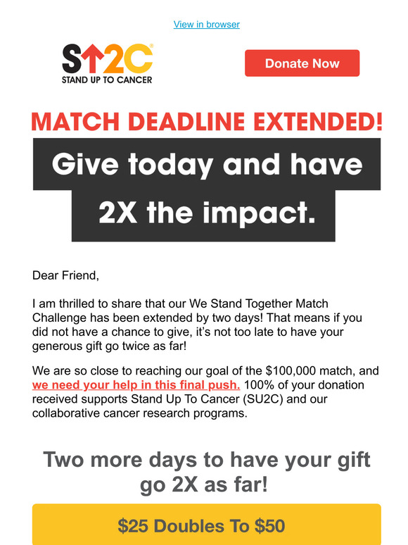 Deadline extended!