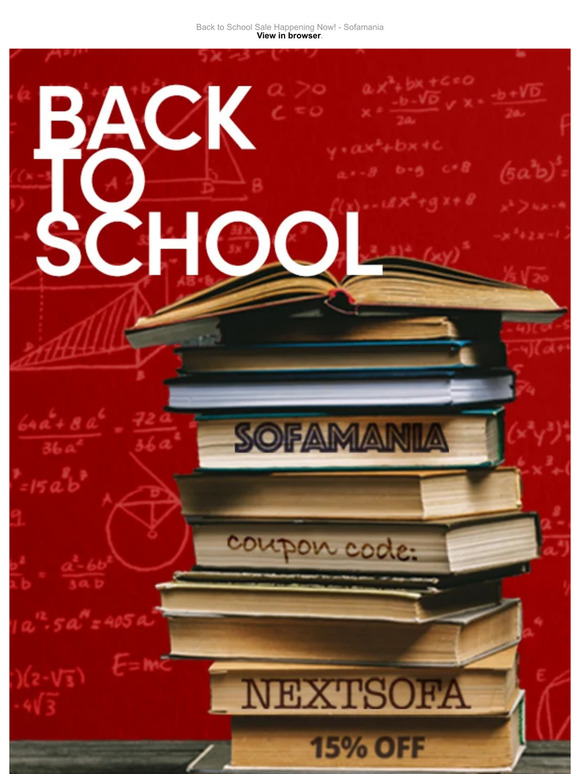 Reminder: Back to School Happening Now! 📚