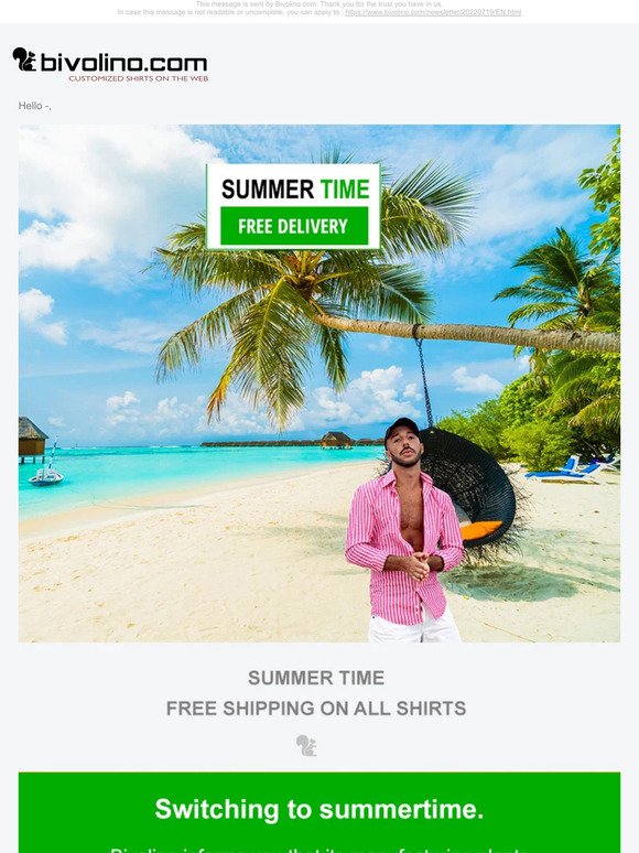 Summer Time: Free Delivery!