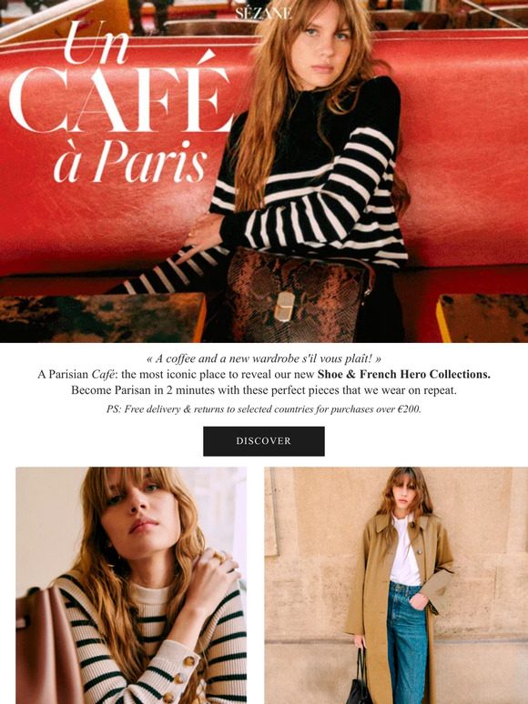 Sezane Email Newsletters Shop Sales, Discounts, and Coupon Codes