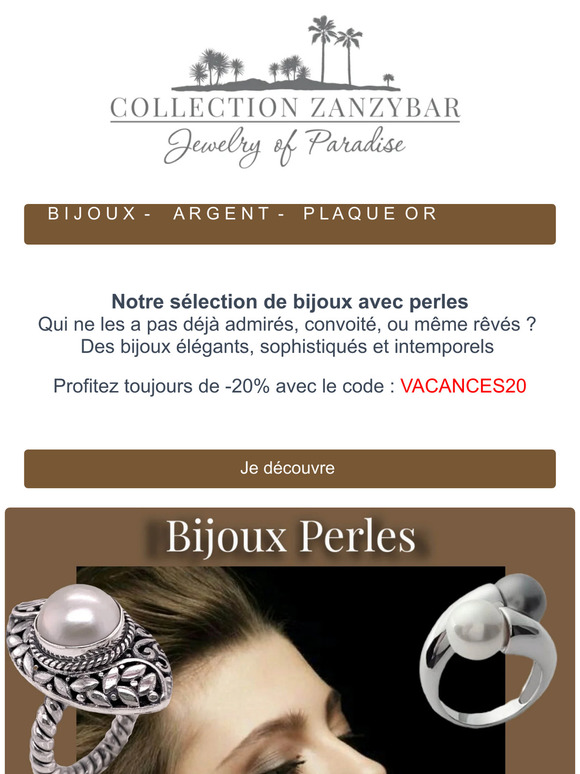 Découvrez notre sélection de bijoux perles