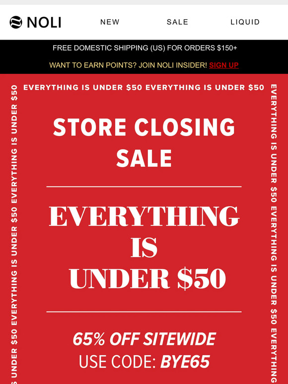 EVERYTHING IS UNDER $50