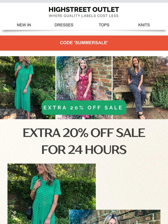 EXTRA 20% off SALE