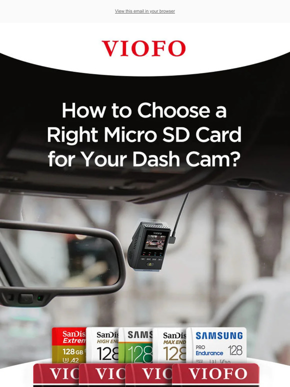 VIOFO Ltd How to Choose a Right Micro SD Card for Your Dash Cam? Milled