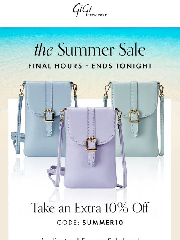 Summer Sale Ends Today