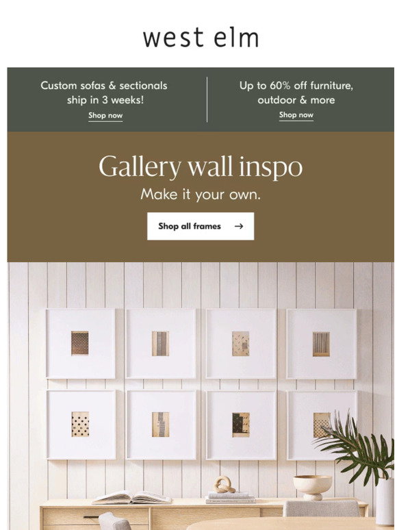 Image showcasing West Elm: Style 101: Gallery wall ideas | Milled