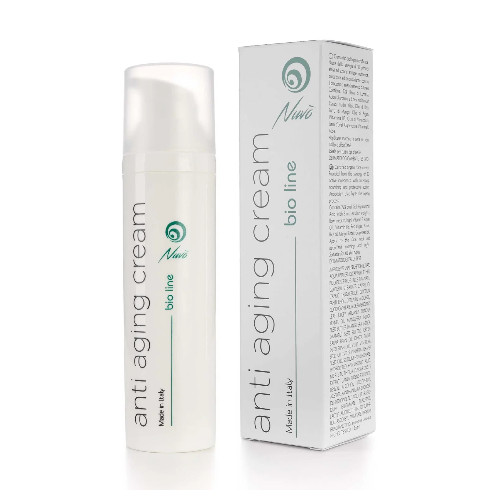 Image of Anti Aging Cream - Crema viso Bio 72% Bava di lumaca 75ml