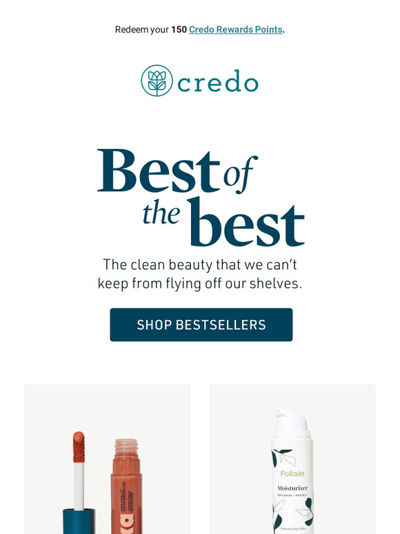 Our top clean beauty bestsellers are….