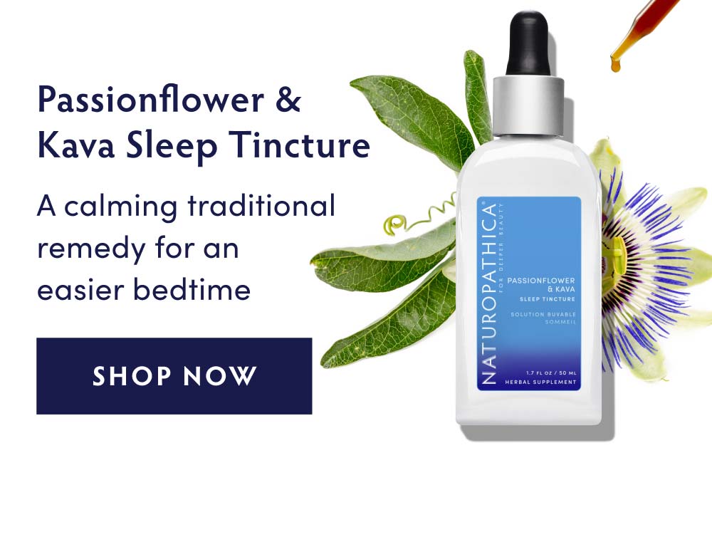 Passionflower & Kava Sleep Tincture. A calming traditional remedy for an easier bedtime.