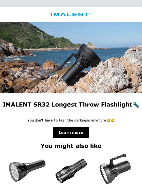 IMALENT: IMALENT SR32 Longest Throw Flashlight🔦 | Milled