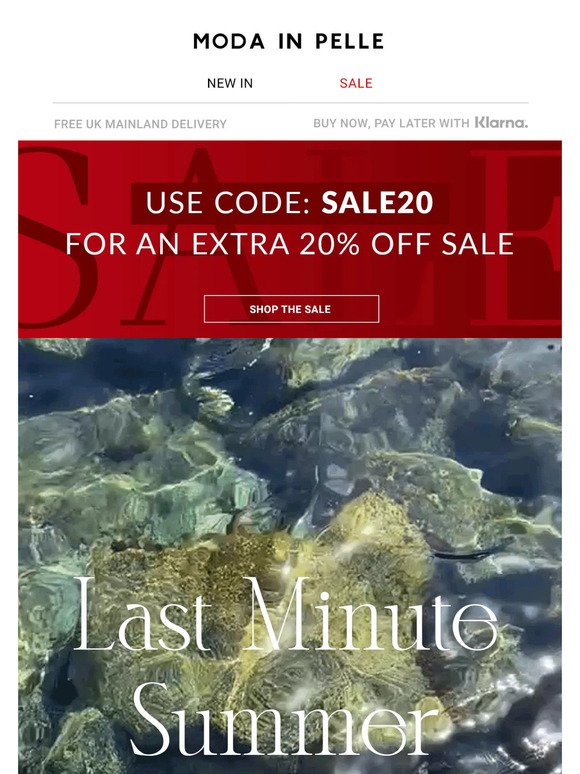 Last Minute Summer Getaway | Sale