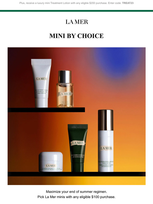 Don’t miss this chance to select 5 La Mer minis