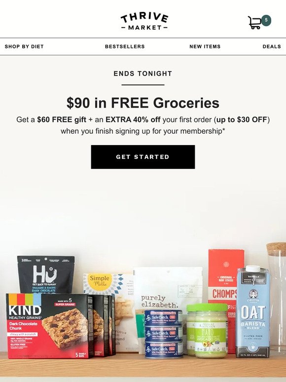 $90 in FREE groceries offer is about to expire