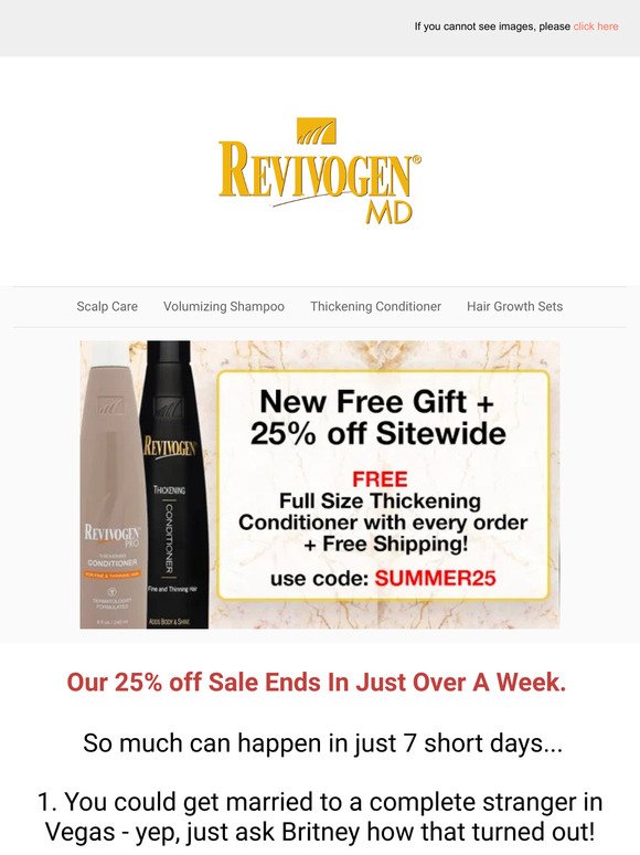 Revivogen PRO Customers, We See You! NEW ($28+) Gift With Purchase + 25% off!