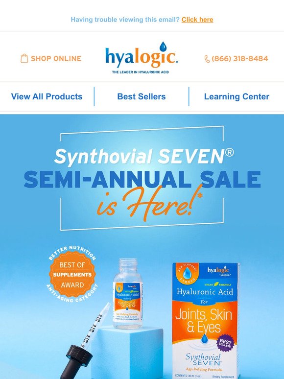 The Semi-Annual Synthovial Seven Sale is HERE!