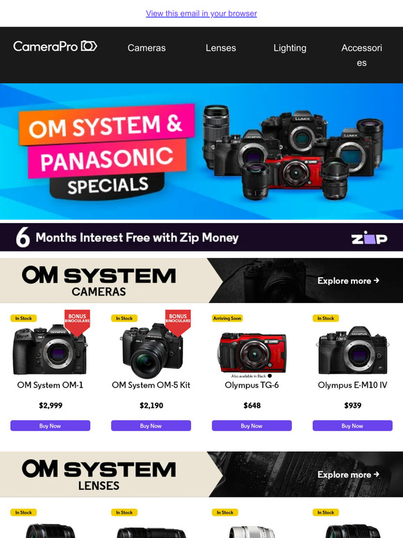 Capture the Savings: OM System & Panasonic Offers for August Only