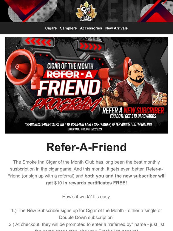 Earn Rewards For Cigar of the Month