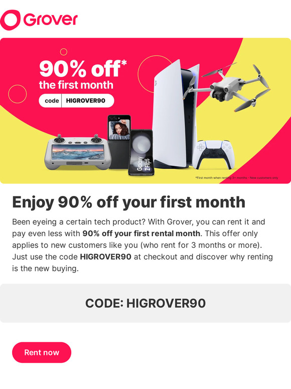 Take advantage of your 90% off