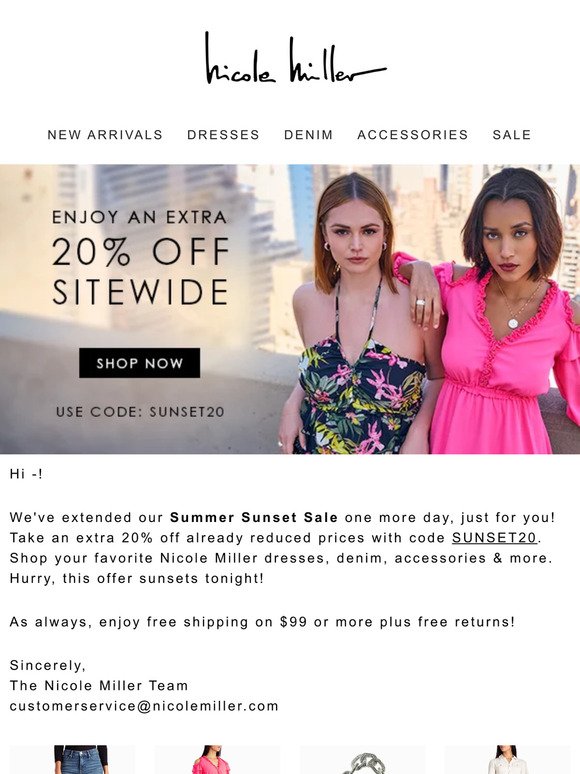 Nicole Miller Email Newsletters: Shop Sales, Discounts, and Coupon Codes