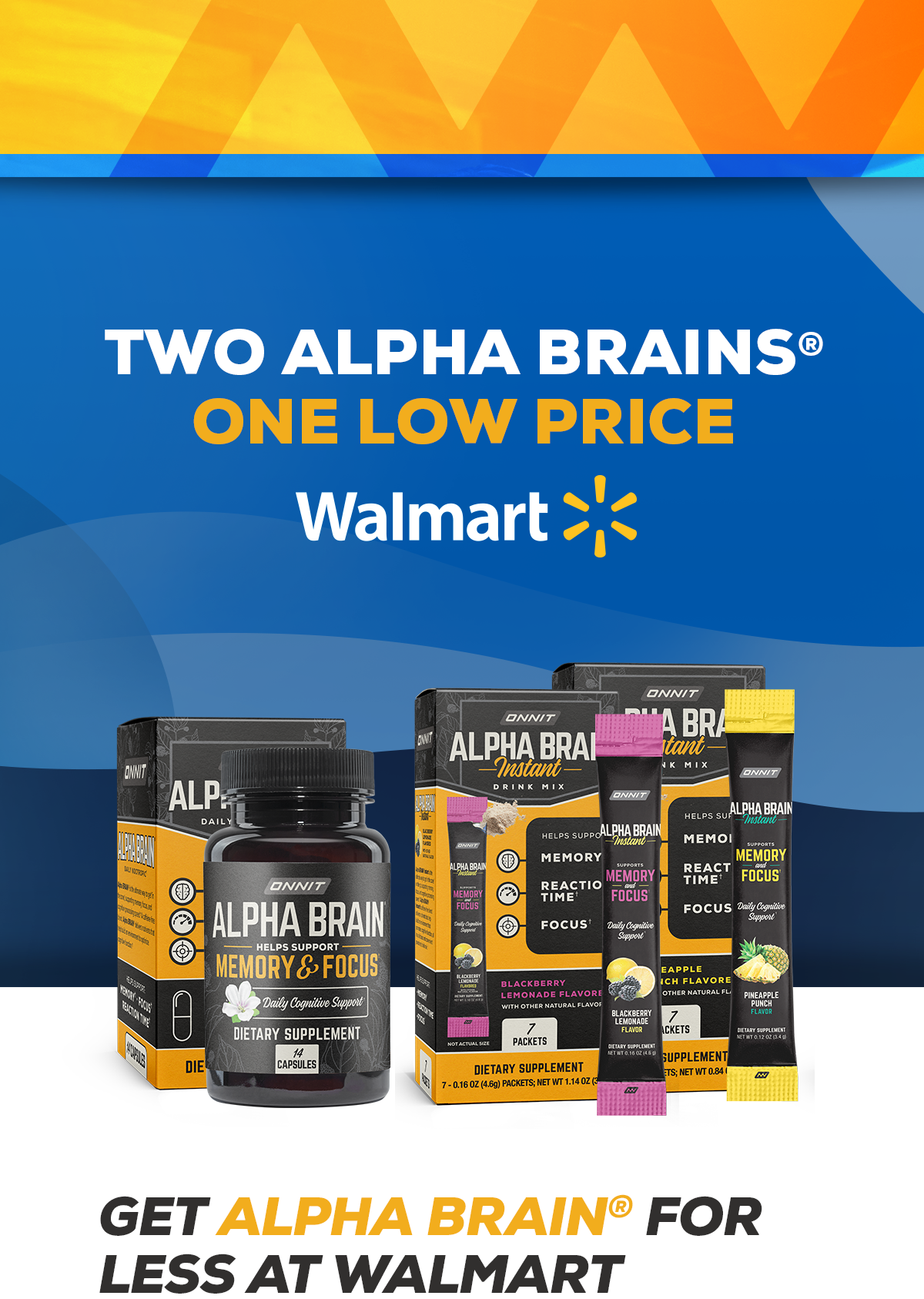 Get Alpha BRAIN® for less at Walmart 🎉 Starting TODAY, you'll be