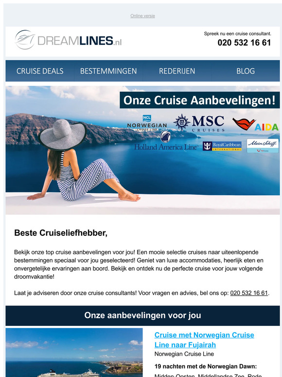 🛳️ Top aanbevelingen voor cruises naar jouw favoriete bestemmingen!