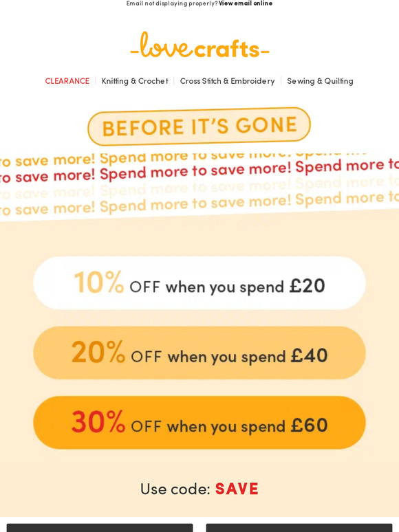 GOING, GOING GONE! Savings end tonight...