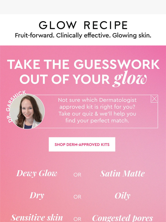 Glow Recipe Pop Quiz Which kit is right for you? Milled