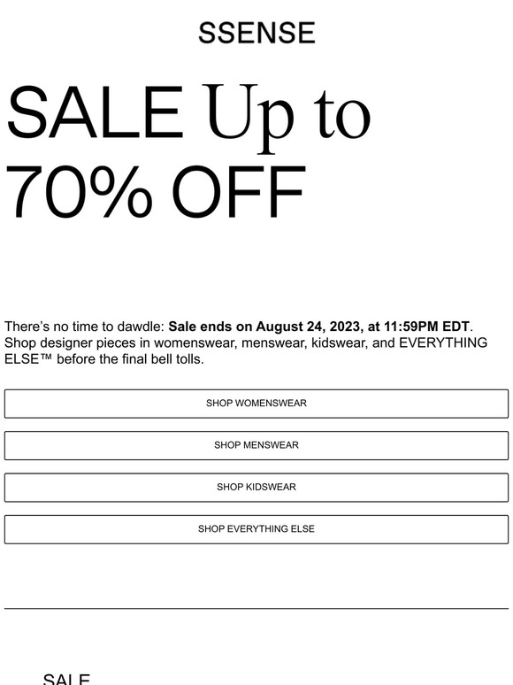 Ending Soon: Sale Up to 70% Off