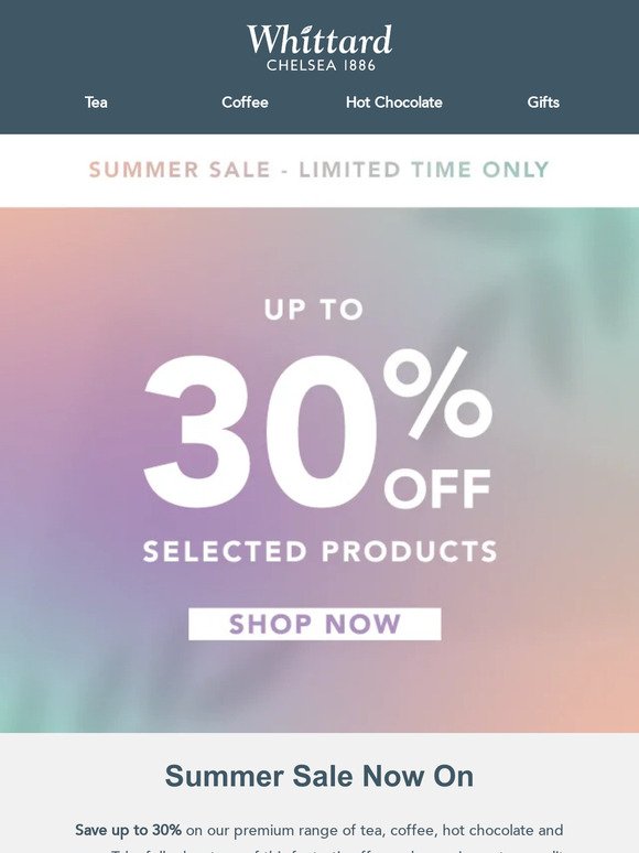 Up To 30% Off - Save Big This Summer