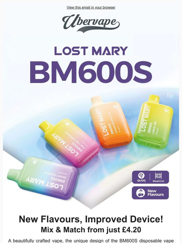 Brand-New Lost Mary Flavours, Improved Device