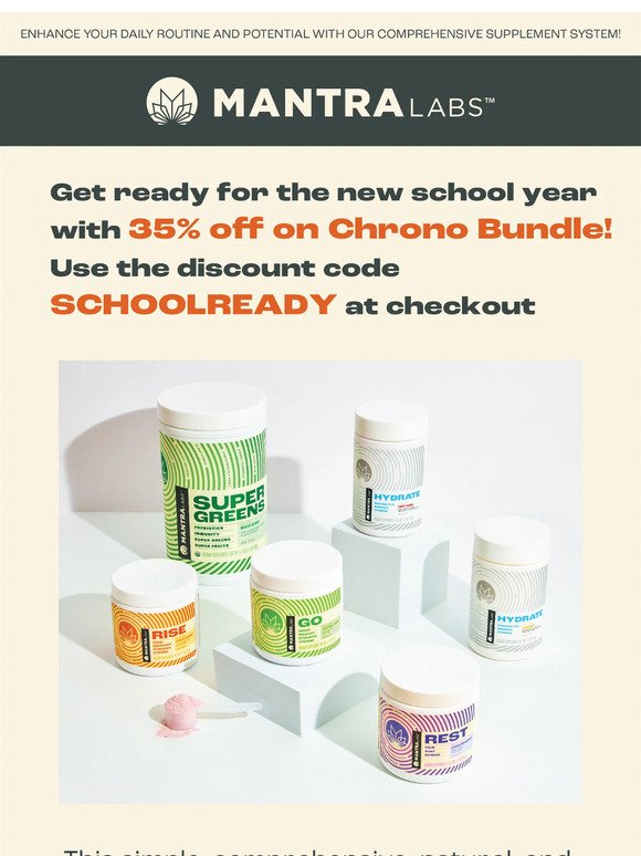 🎒 Gear Up for the New School Year with 35% OFF on Chrono Bundle + Extra 15% with Subscription!