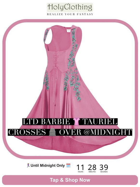 Ltd Barbie Pink 👚 Tauriel Crosses 🪦 Over @Midnight
