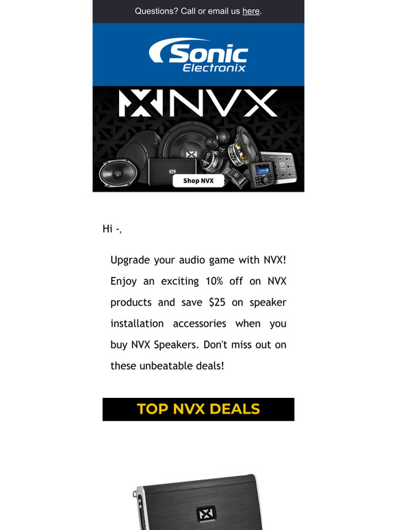 Upgrade your audio game with NVX and Save 10%!  🔥