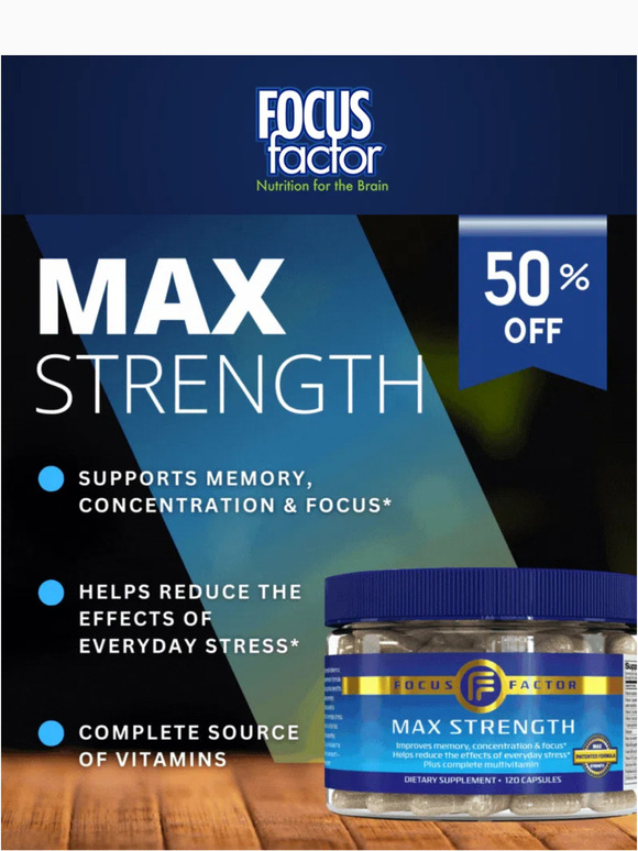 —, Ready for MAX Focus?
