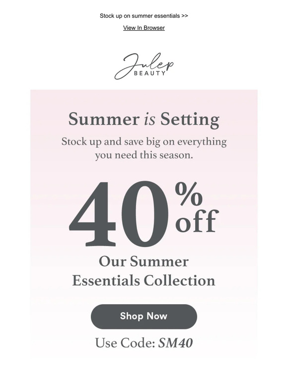 NEW: Summer Is Setting Sale ☀️